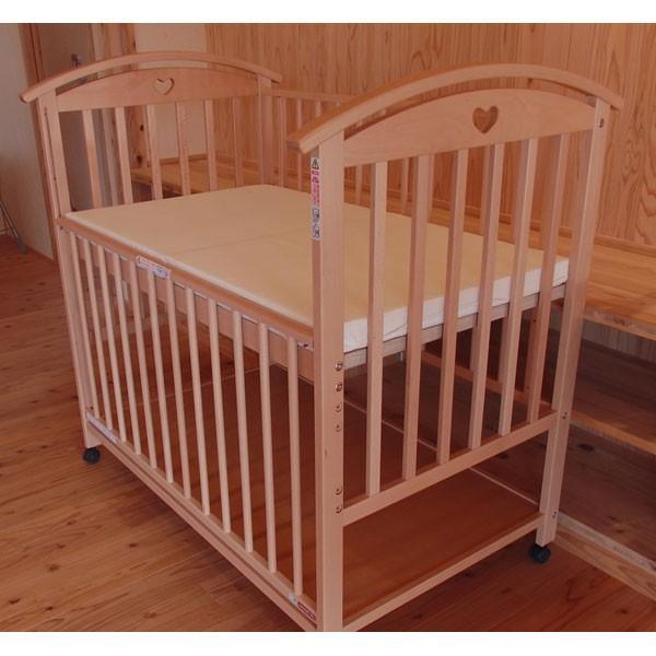 サワベビー 日本製ハイタイプベッド V型オットー ナチュラル 澤田工業