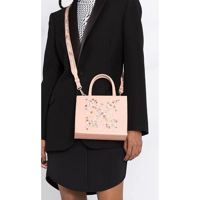 OFF-WHITE オフホワイト レザーバッグ フラワーズアロー ミニ