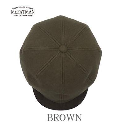 ミスターファットマン モールスキン ビークキャスケット ブラウン L