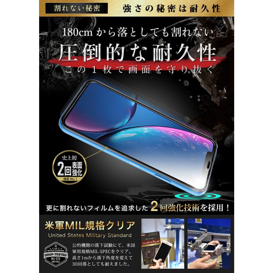 ガラスザムライ iPhone XR ガラスフィルム 全面保護フィルム 10Hガラス