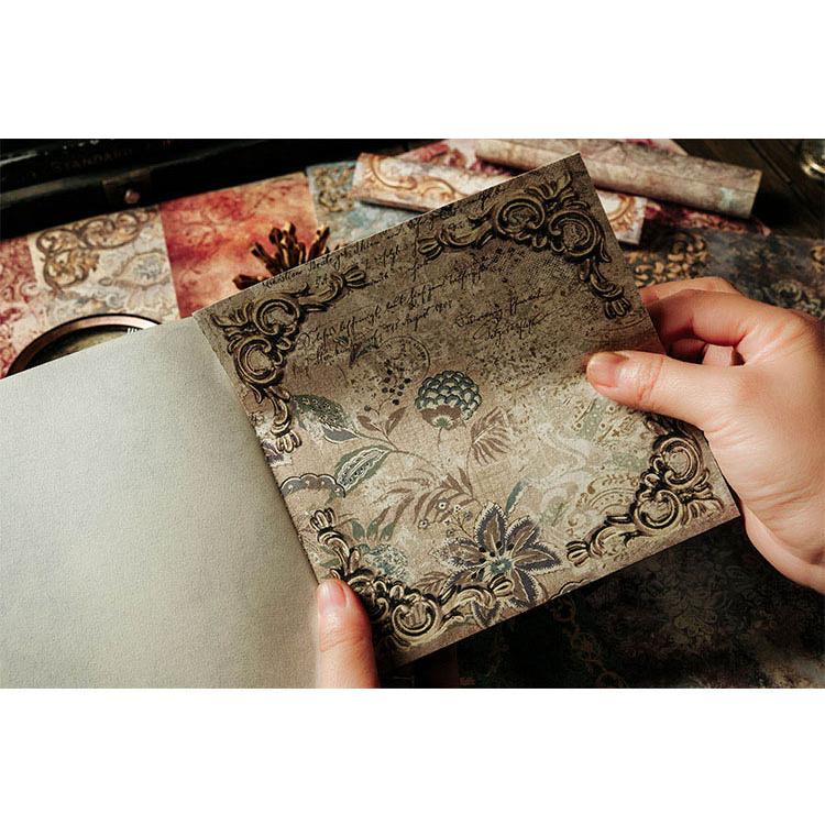 素材紙ブック 華やか 大きめ 海外デザインペーパー 本タイプ