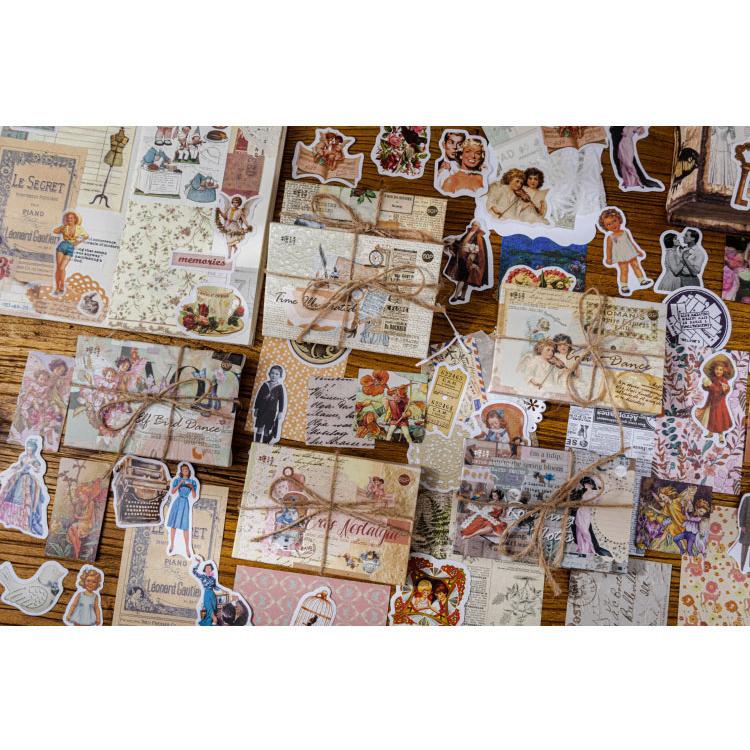 即日出荷 4種類素材 詰め合わせ セット ヴィンテージ コラージュ素材