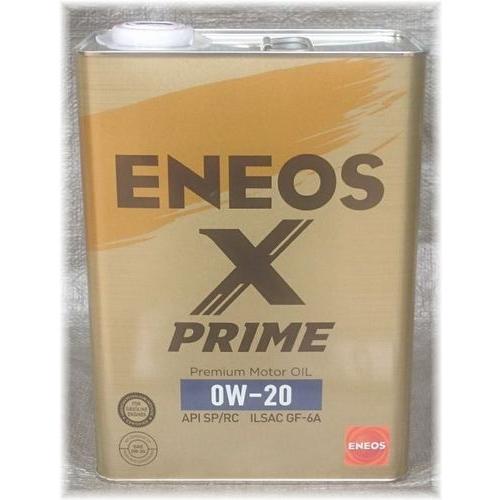 ENEOS X PRIME（エックスプライム） 0W-20 4L 2缶以上の御注文はお
