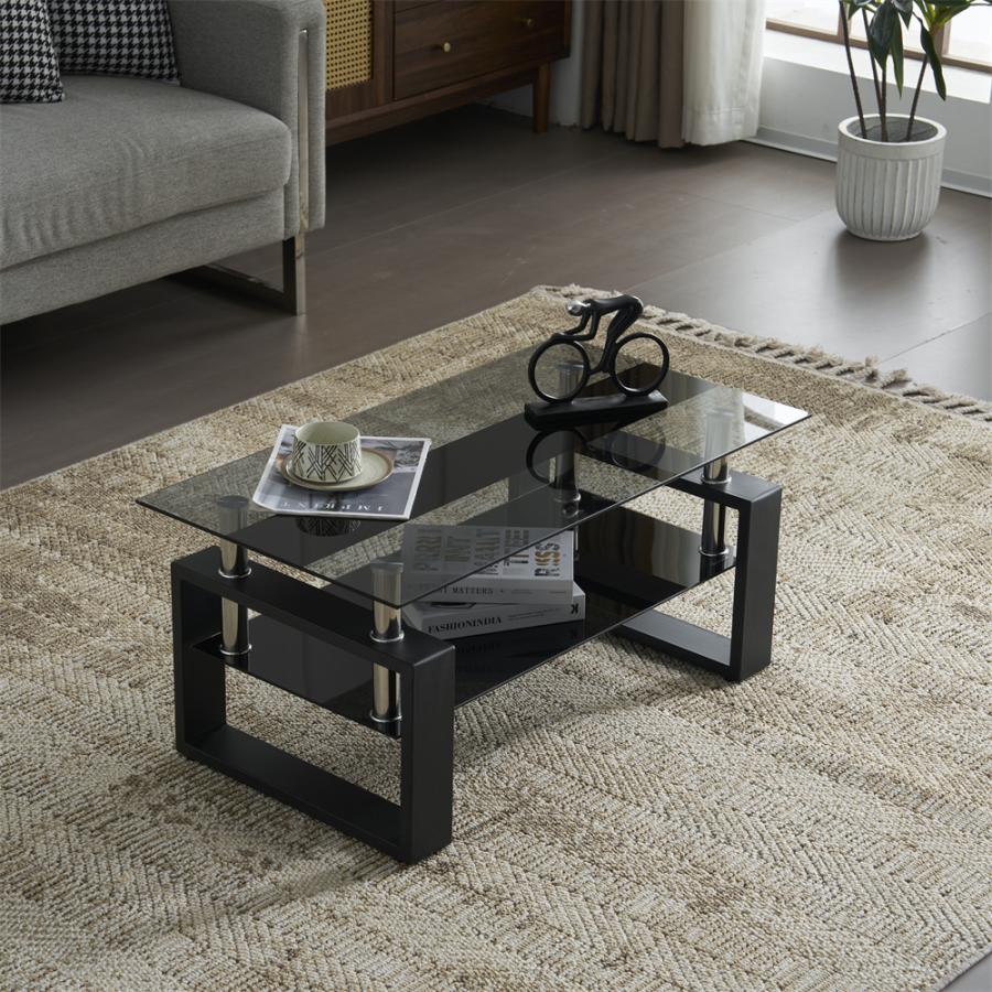 爆買WEEK+5%☆3/1迄】ガラステーブル ローテーブル センターテーブル