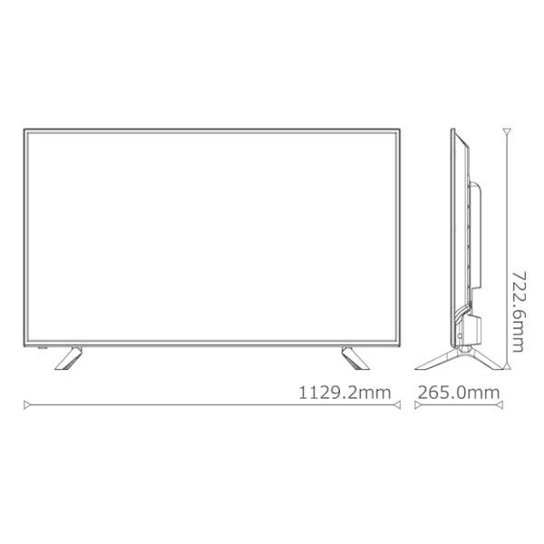 ティーズネットワーク 50V型 4K対応液晶テレビ（Wチューナー・外付け