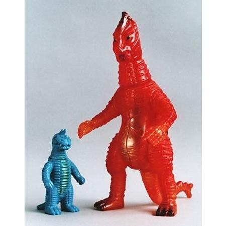 やまなや怪獣郷 赤色火焔怪獣 バニラ ＆ 復刻 ブルマァクの怪獣