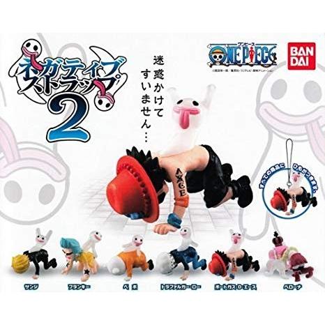 ガシャ ワンピース ネガティブストラップ2 全6種セット : 御宅家本舗