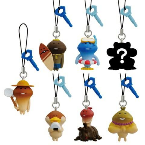 ガシャ おさわり探偵 なめこ栽培キット なめこ んふんふストラップ8 全