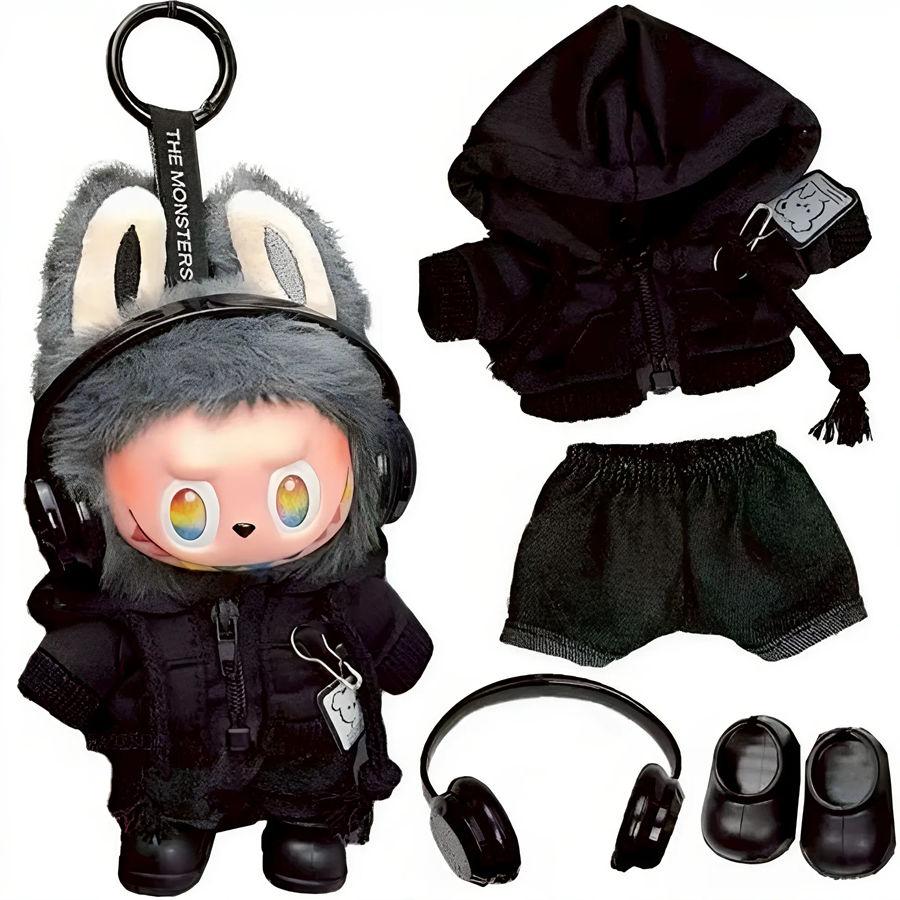 ラブブ 服 4点セット ドール服 ぬいぐるみ服 着せ替え コスチューム