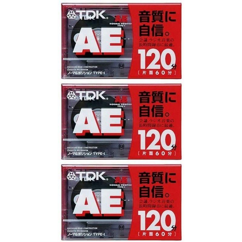 TDK オーディオカセットテープ AE 120分3巻パック AE-120X3G : OTC