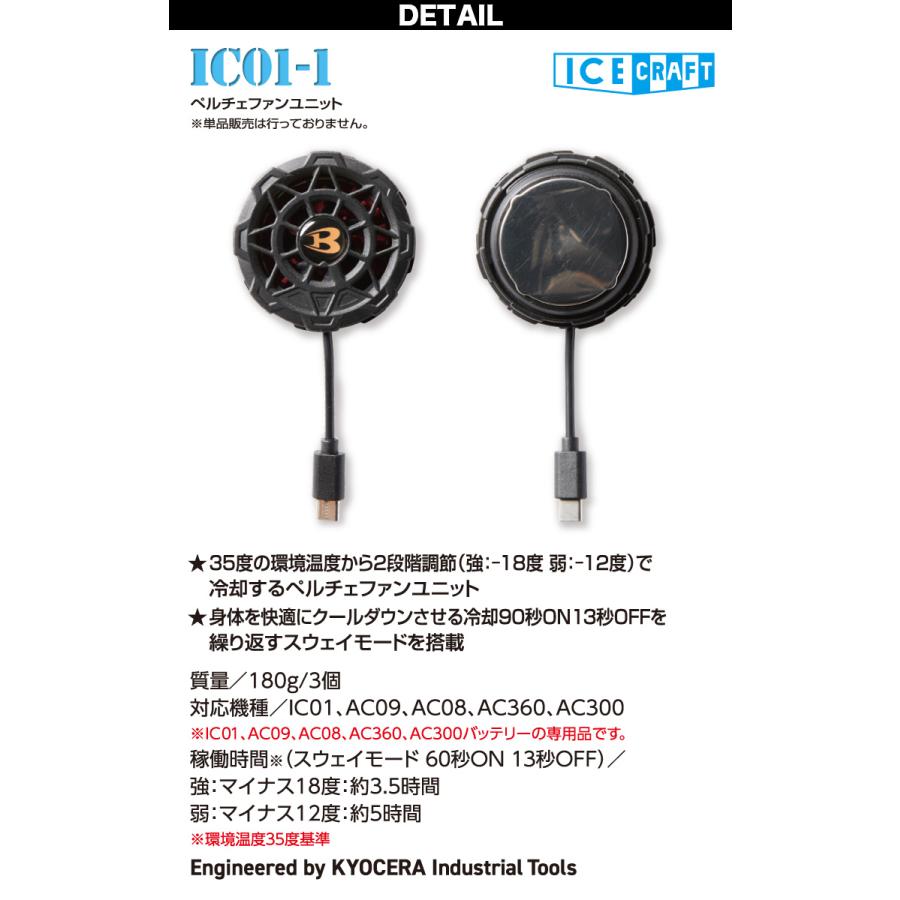 BURTLE（バートル） 2025年新商品 ICECRAFT アイスクラフト 005-IC101S