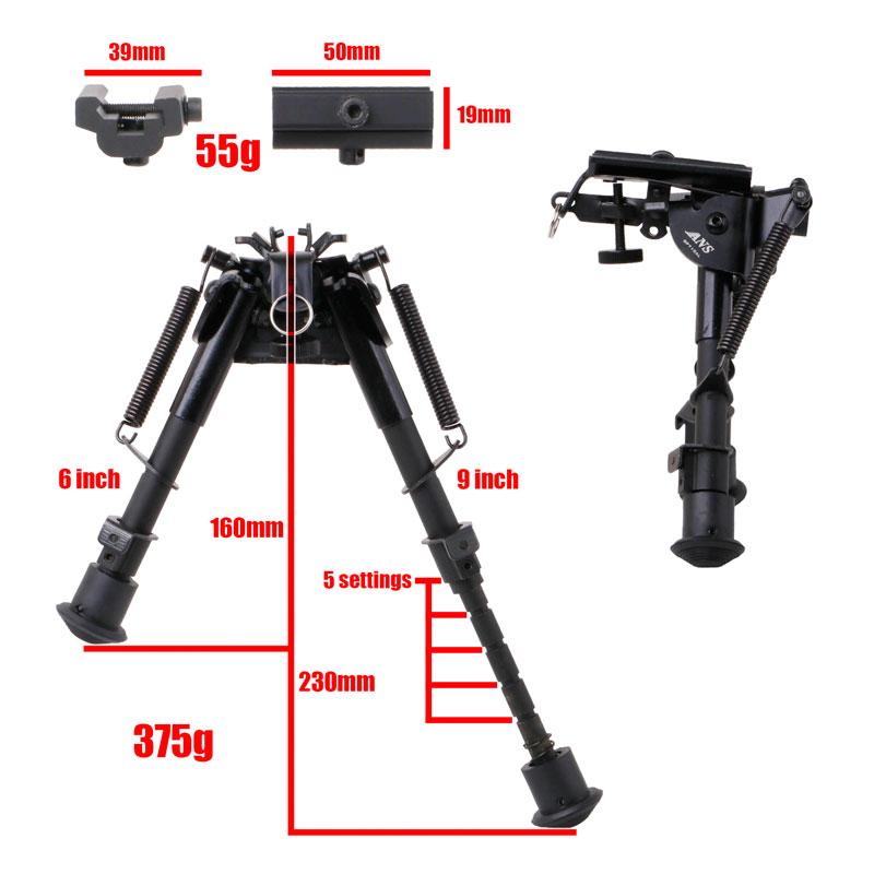 ANS Optical スイング機構搭載 HARRIS ハリスタイプ バイポッド