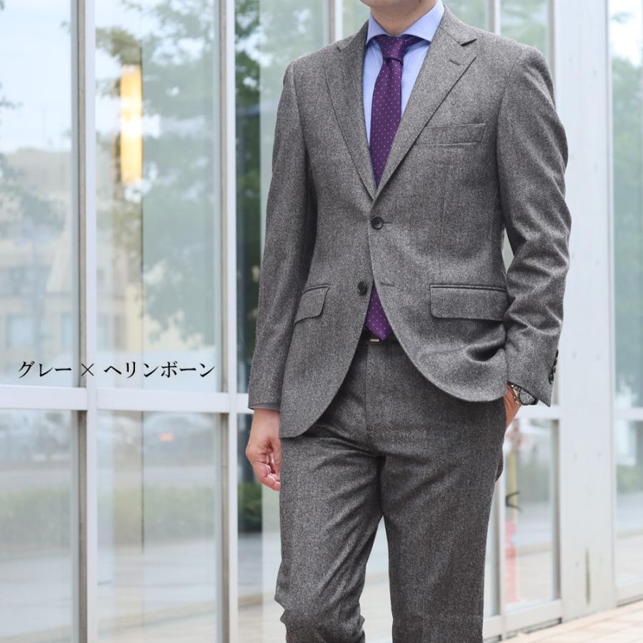 スーツのアウトレット工場 スーツ メンズ イタリア生地 CANONICO