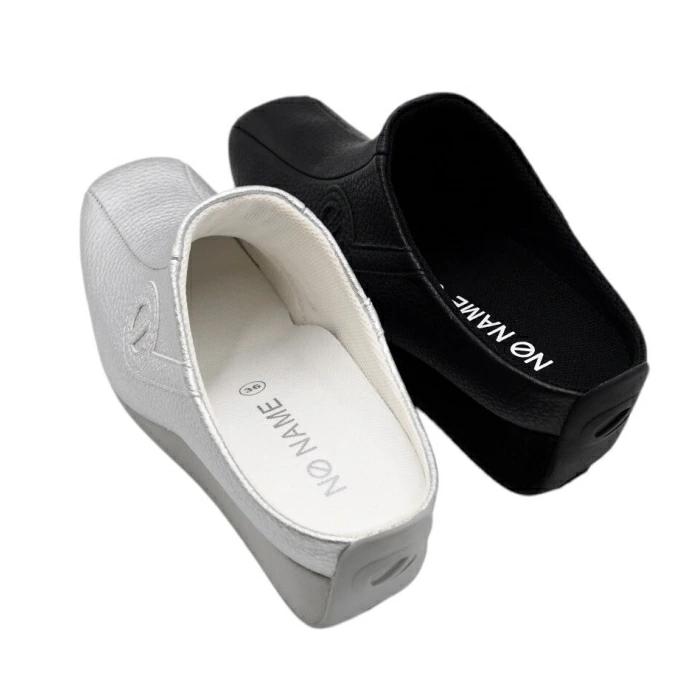 NO NAME ノーネーム ミュール YOKO-51732 ヨーコ ブラック シルバー