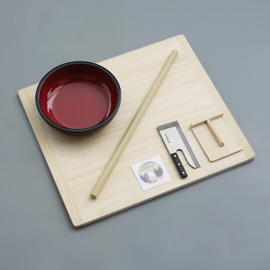 そば打ち五点セット M 4〜5人前 DVD付き 蕎麦打ち 家庭用 セット