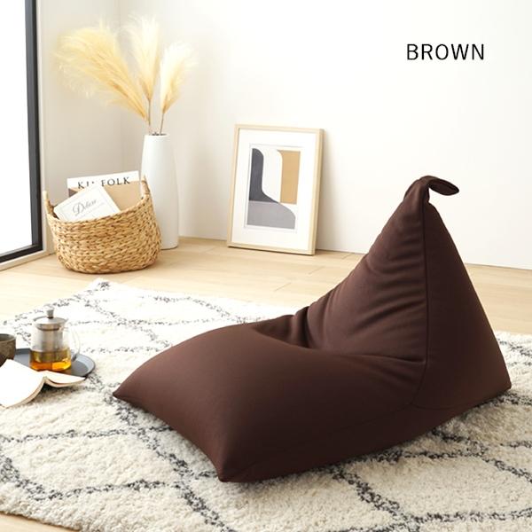 ビーズクッション 三角クッション スムース生地 ポリエステル100