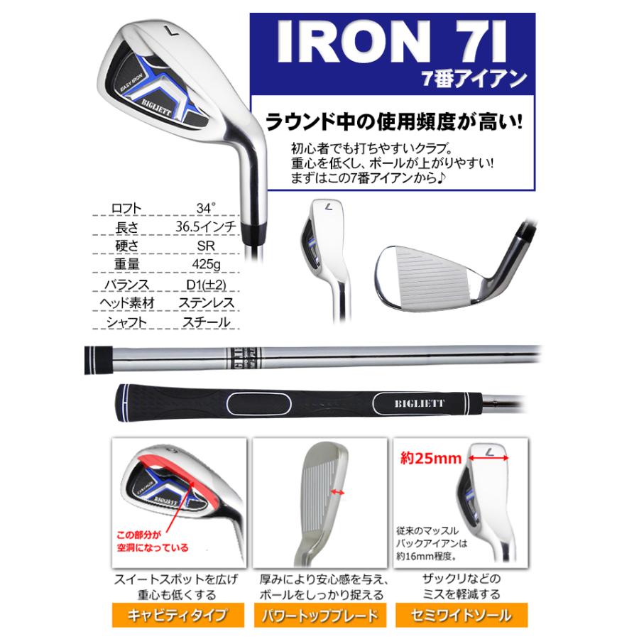 送料無料 メンズ 練習場直行セット ゴルフ クラブのみ 3本セット 1W 7I