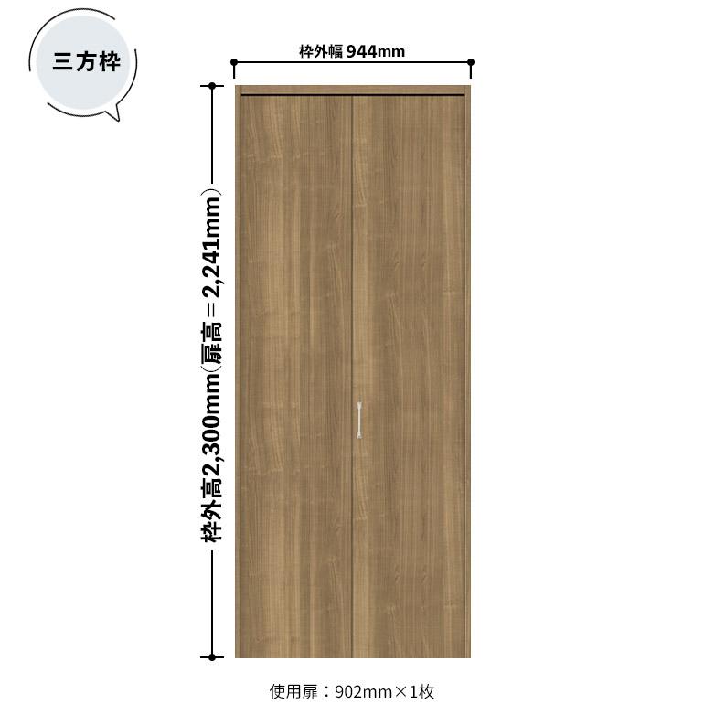 NODA（ノダ） カナエル クローゼット 固定枠・三方枠 土間施工タイプ