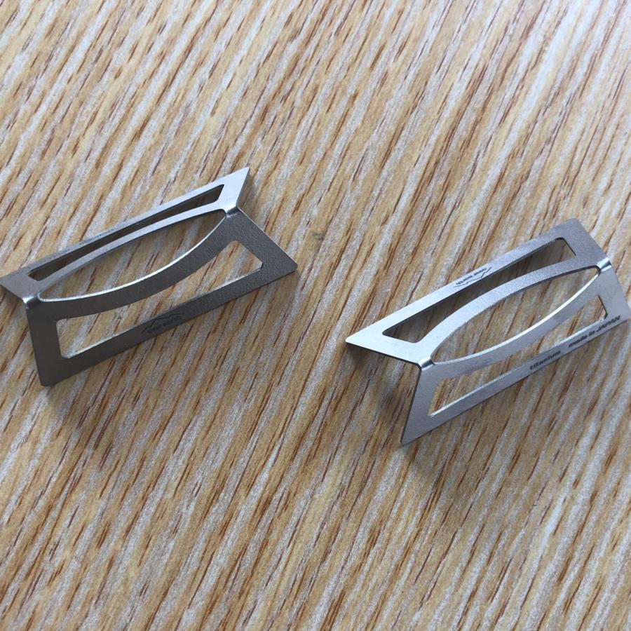 HASIOKI - 02 箸置き 純チタン製 ペア 2個セット : 金属加工職人の店