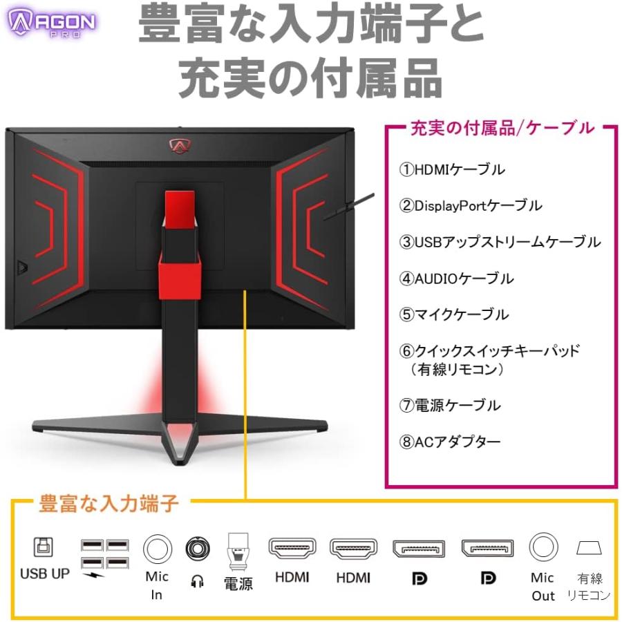 AOC ゲーミングモニター AGON ゲーミング液晶ディスプレイ AG274FZ2/11