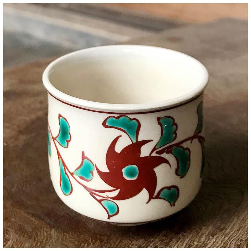 酒器 日本酒 陶器 ぐい呑み おちょこ ぐい飲み かざ車 犬山焼 尾関作