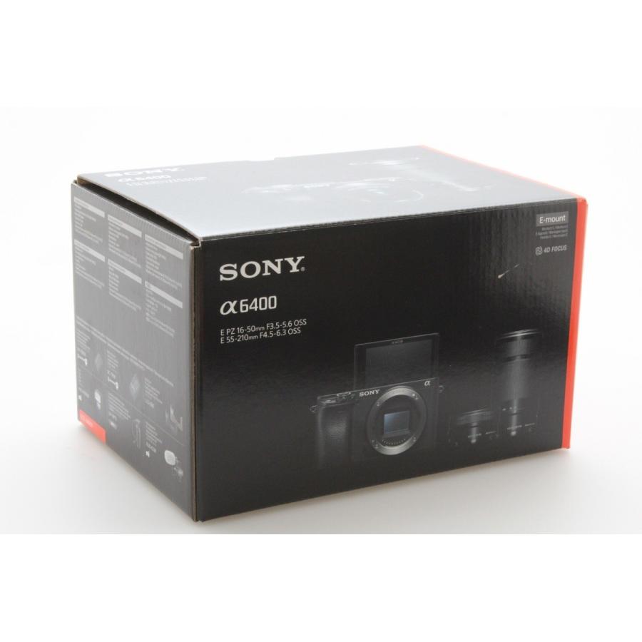ILCE SONY ILCE-6400Y/B α6400ダブル ズームレンズキット 黒 ブラッ ク