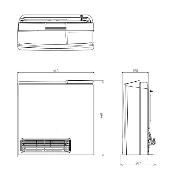 リンナイ（Rinnai） ガスファンヒーター SRC-365E LPガス用 プロパン