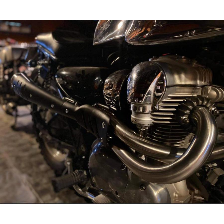 W650 アーバンスクランブラー 2-1 アップマフラー フルエキ オメガ