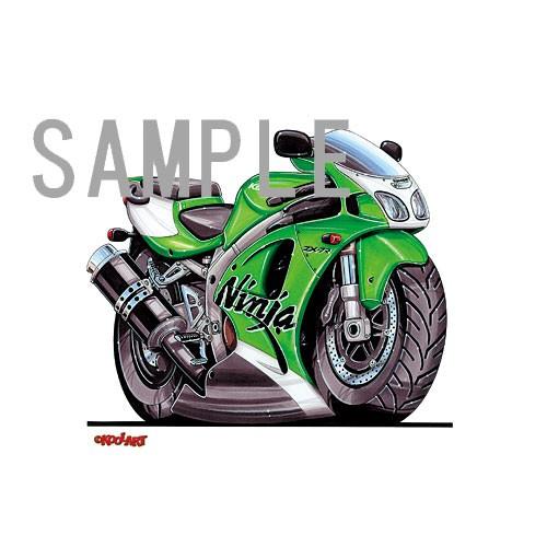 イラスト カワサキNinja ZX-7R（緑） : MotorParade - 通販 - Yahoo