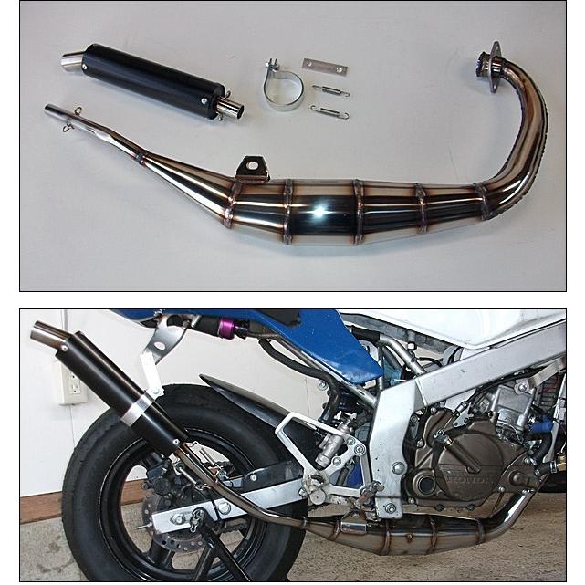 RSY 走り屋倶楽部 ステンレス手巻きチャンバー（ブラック）/NS-1［AC12