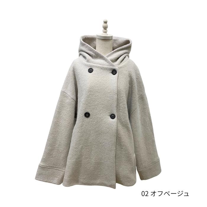 SALE20%OFF】マオメイド mao made 圧縮ウール ダブルボタン ミドル丈