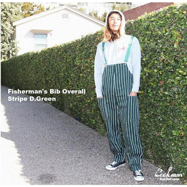 COOKMAN（クックマン） Fisherman's Bib Overall Dark Green（ユニ