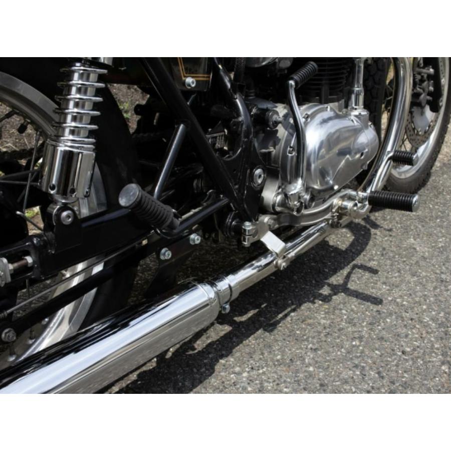 カワサキ W650/400ヴィンテージマフラー フルエキ LOW モーターロック