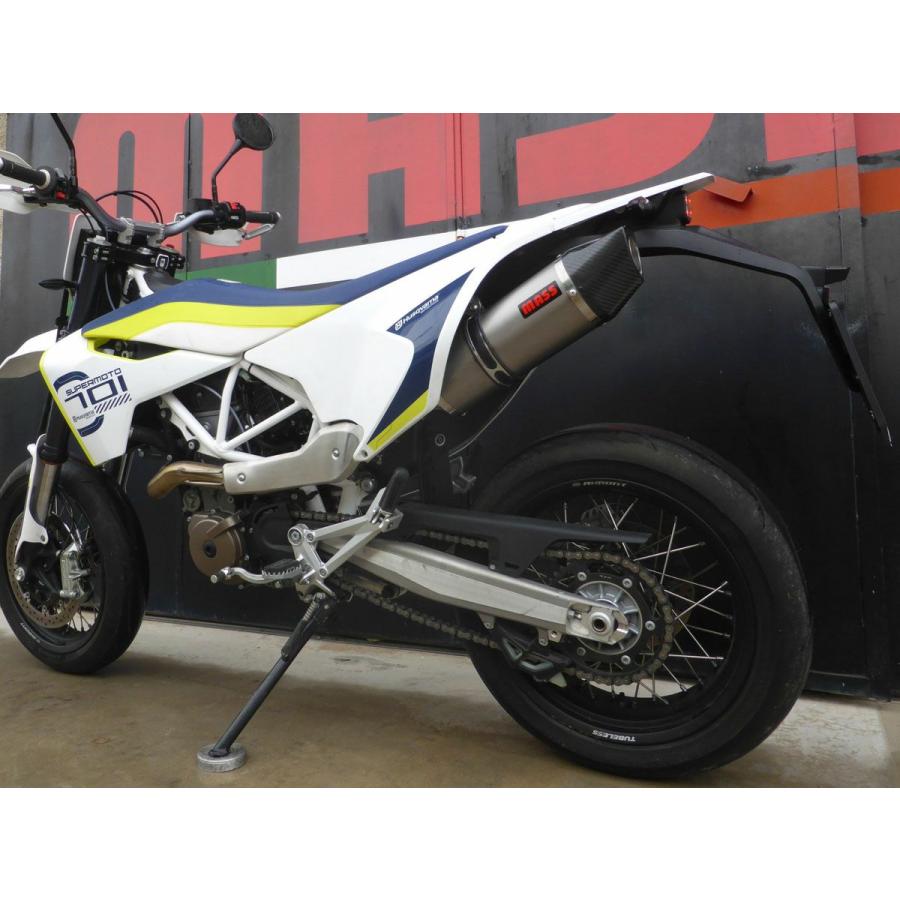 ハスクバーナ 701スーパーモト オーバルチタン スリップオンマフラー