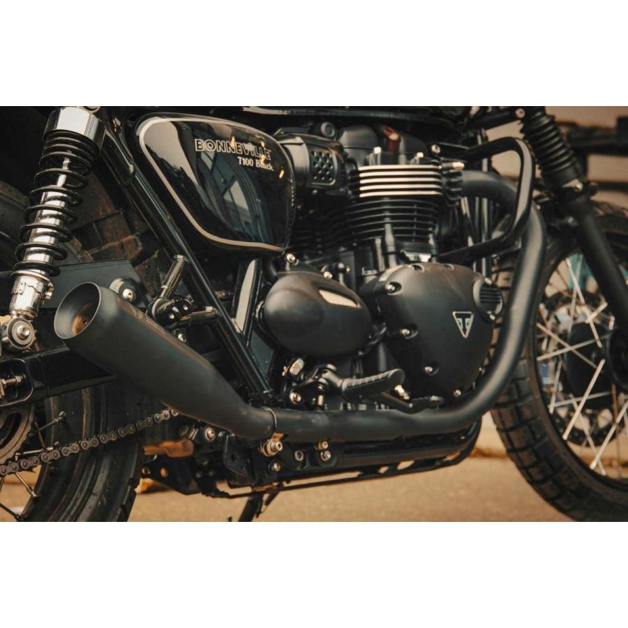 トライアンフ ボンネビル T120 16〜 スリップオンマフラー ブラッシュ