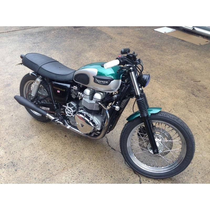 Motone ボトムマウントヘッドライトブラケット ポリッシュ