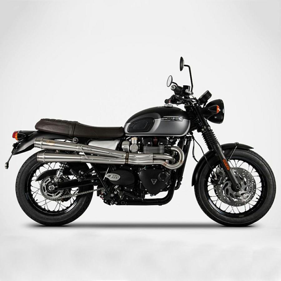 ボンネビル T100 T120 フルエキゾーストマフラー レース用 アップ