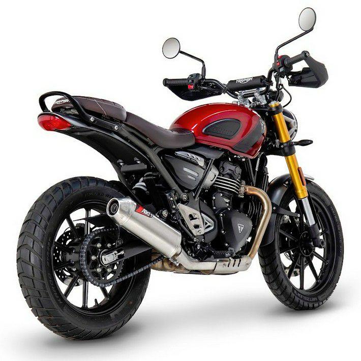 トライアンフ スクランブラー400X/スピード400 スリップオンマフラー E
