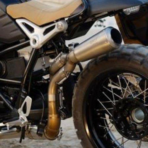BMW RnineT スリップオンマフラー ハイパイプ フルチタン Eマーク付き