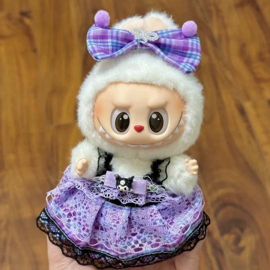 新品2点セット labubuラブブぬいぐるみ服17cm着せ替え着ぐるみ : 夢