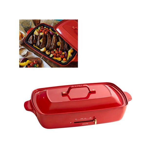 BRUNO（ブルーノ） ホットプレートグランデサイズ レッド : モトメガネ