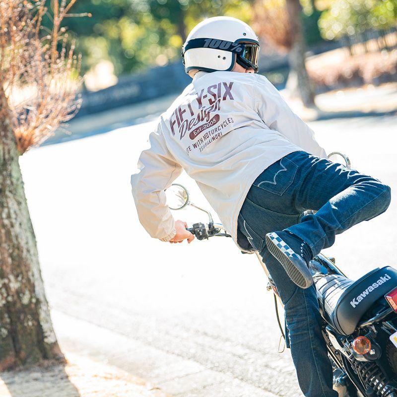 56デザイン エドウィン コラボ 3D フィット デニム コーデュラ バイク