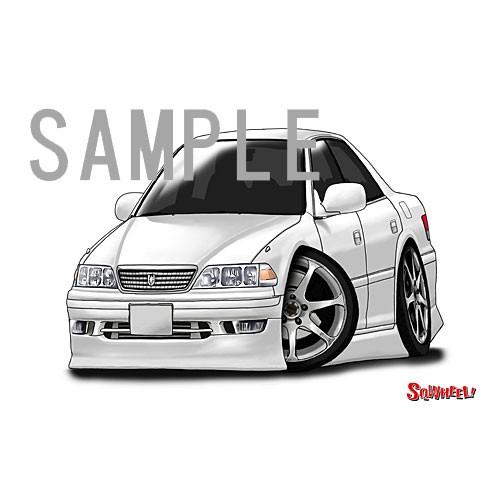 イラスト マークII（JZX100・白） : MotorParade - 通販 - Yahoo