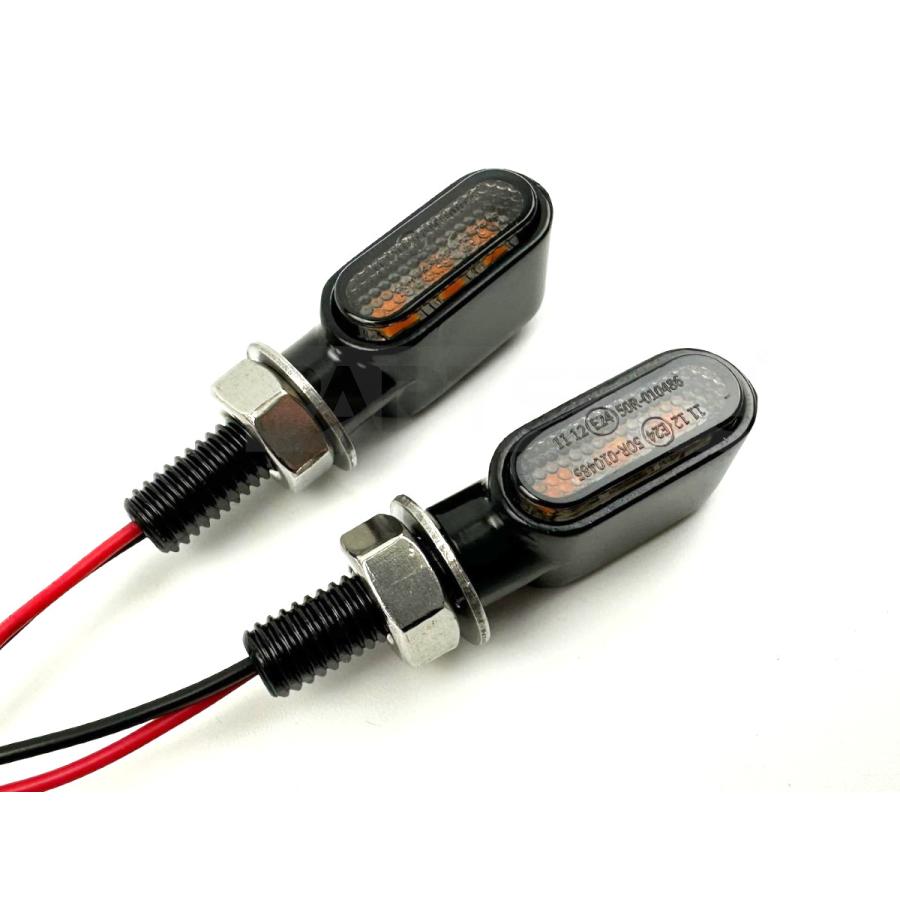 カワサキ DトラッカーX ミニ LED ウインカー 4個 ICリレー付 車検対応