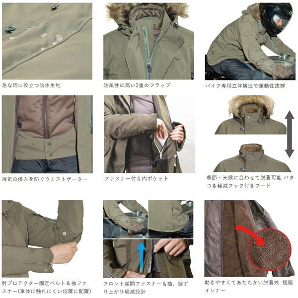 POWERAGE（パワーエイジ） PJ-23202 N-3Bライダース オリーブ : 二輪