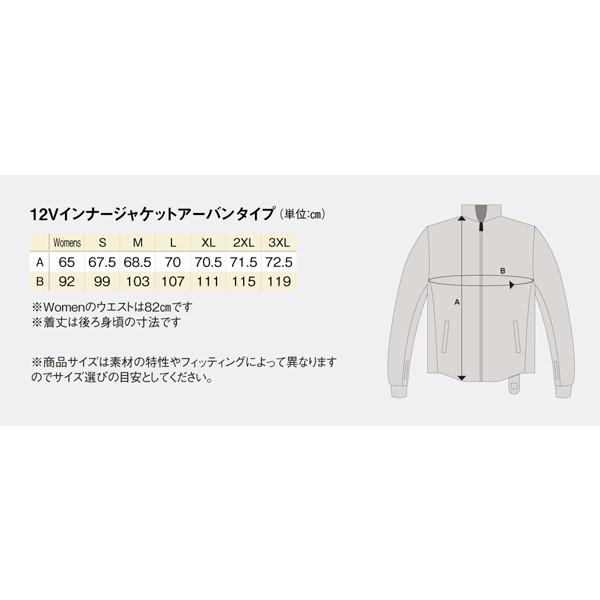 ヒートマスター(Heat Master) 12V ヒートインナージャケット URBAN