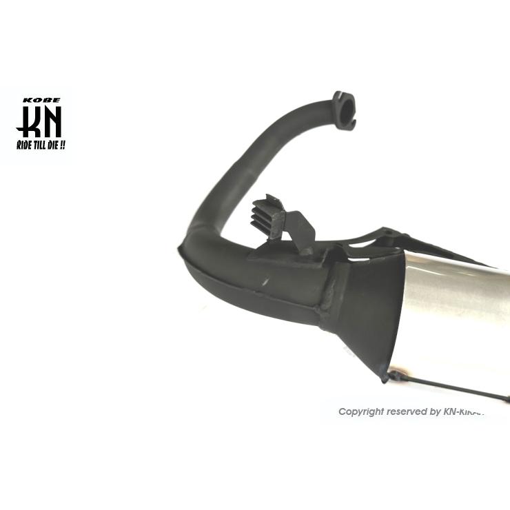 KN企画 スポーツマフラー（ショートタイプ）スーパーDIO-ZXルック