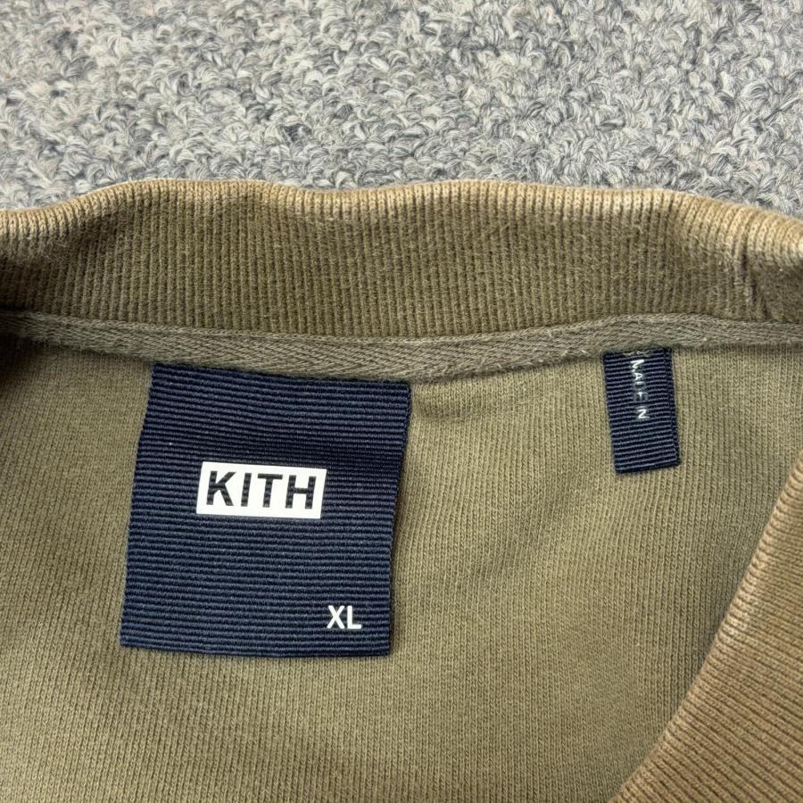 KITH Reverse Paneled Crewneck リバースロゴ刺繍 クルーネック
