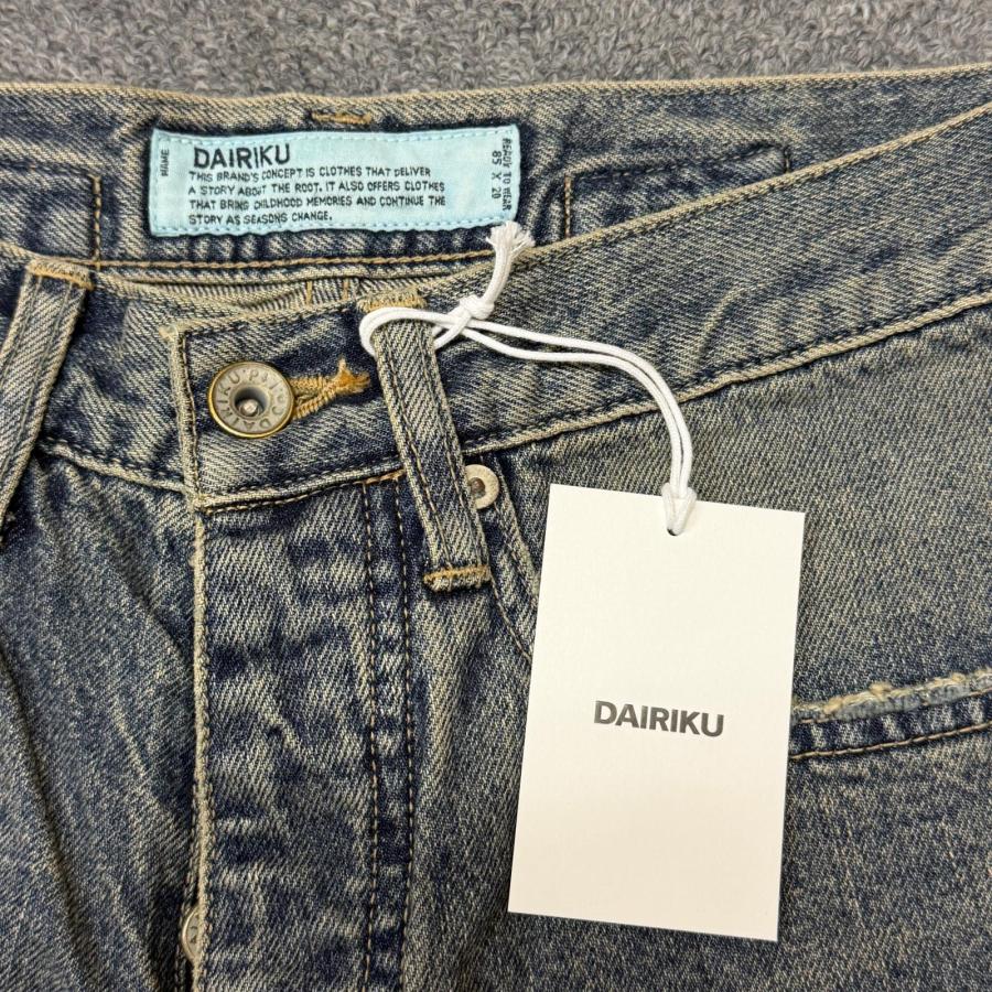 未使用 DAIRIKU 25SS Damage Straight Denim Pants ダメージストレート