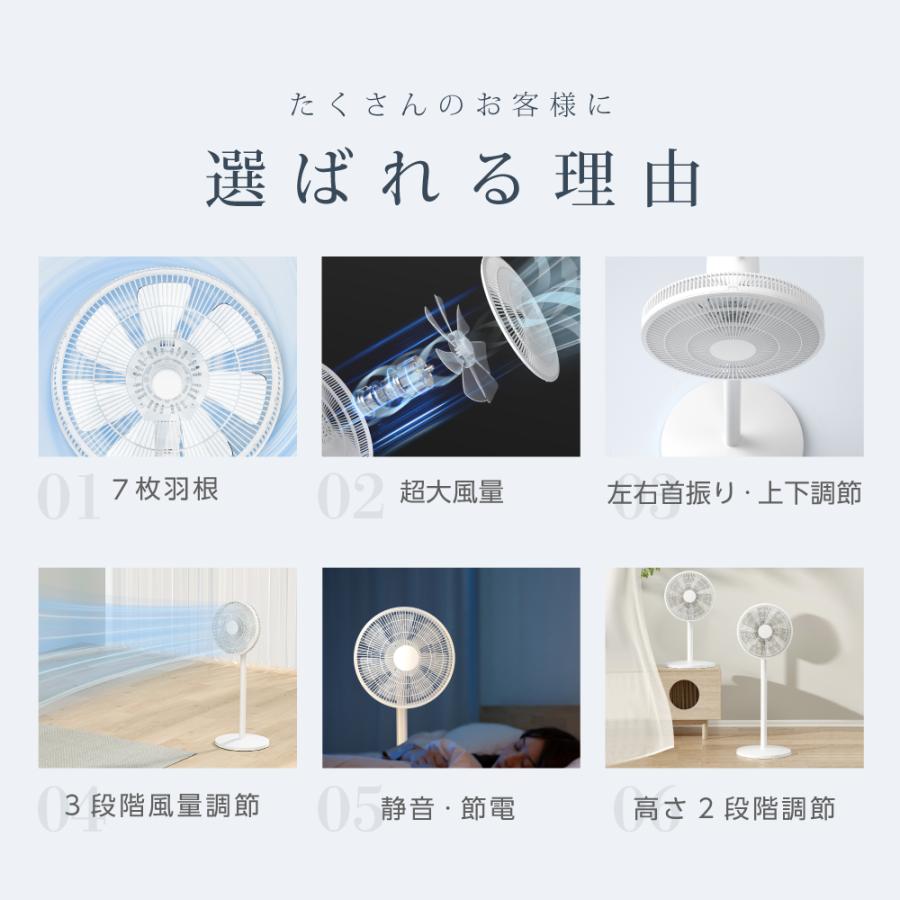扇風機 サーキュレーター 爆買 2025新仕様リビング扇風機 シンプル 7枚
